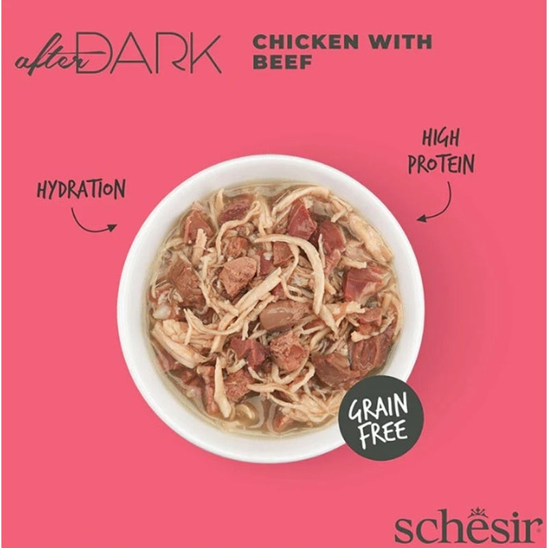 gato After Dark GF filetes pollo y ternera lata 80