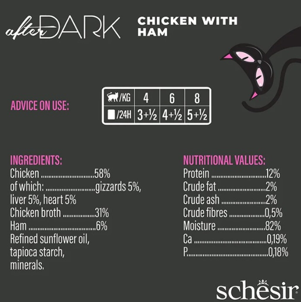 gato After Dark GF filetes pollo y pollo lata 80gr