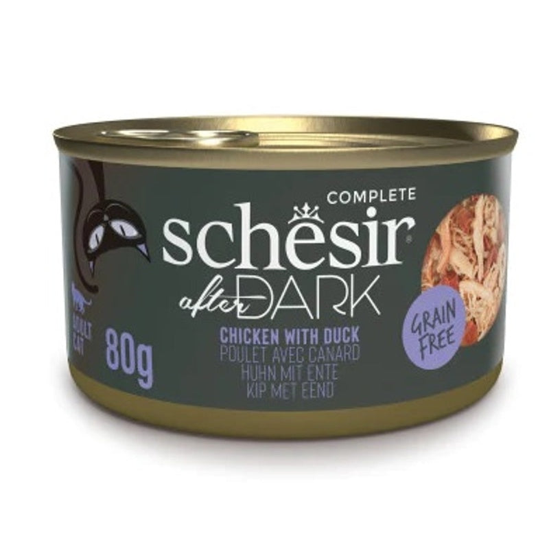 gato After Dark GF filetes pollo y pato lata 80gr