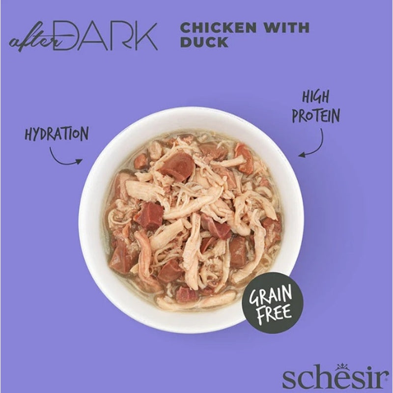 gato After Dark GF filetes pollo y pato lata 80gr