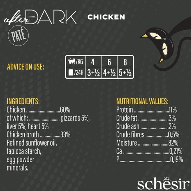 gato After Dark GF paté de pollo lata 80gr