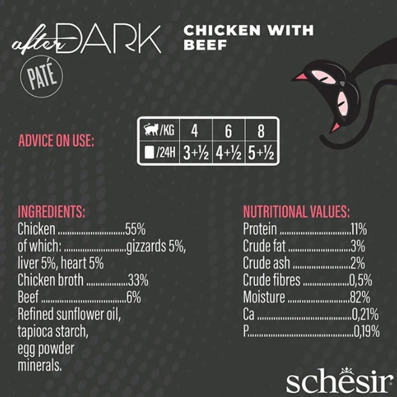 gat After Dark GF paté pollestre i vedella llauna 80 g