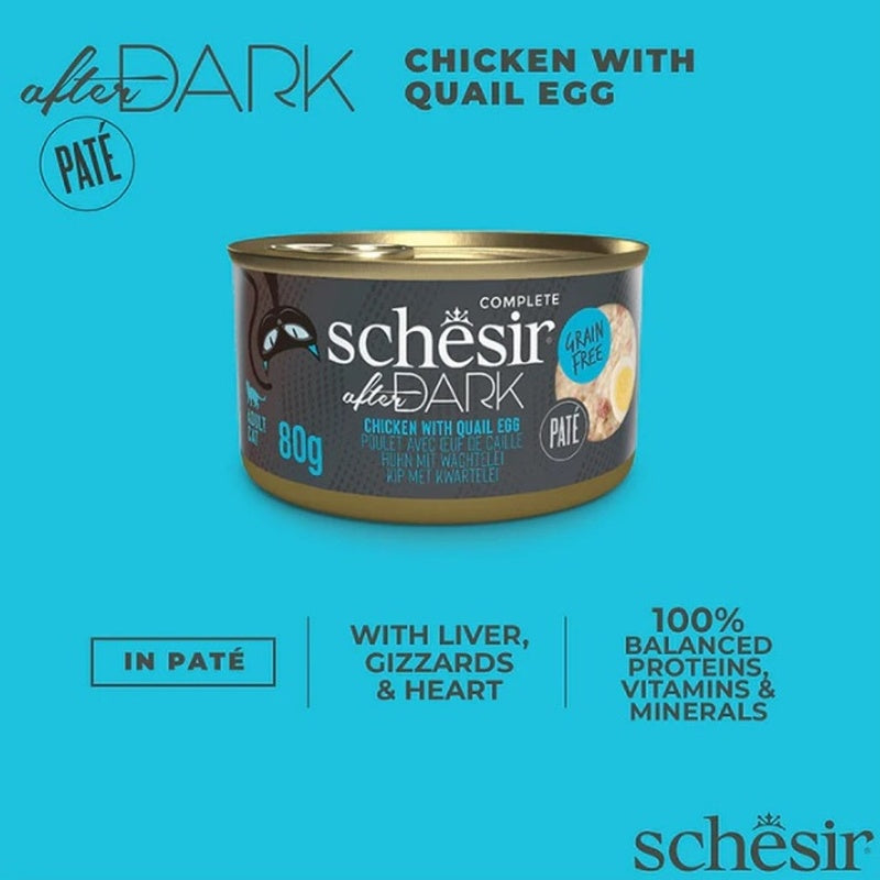 gato After Dark GF paté pollo y huevo codorniz lat