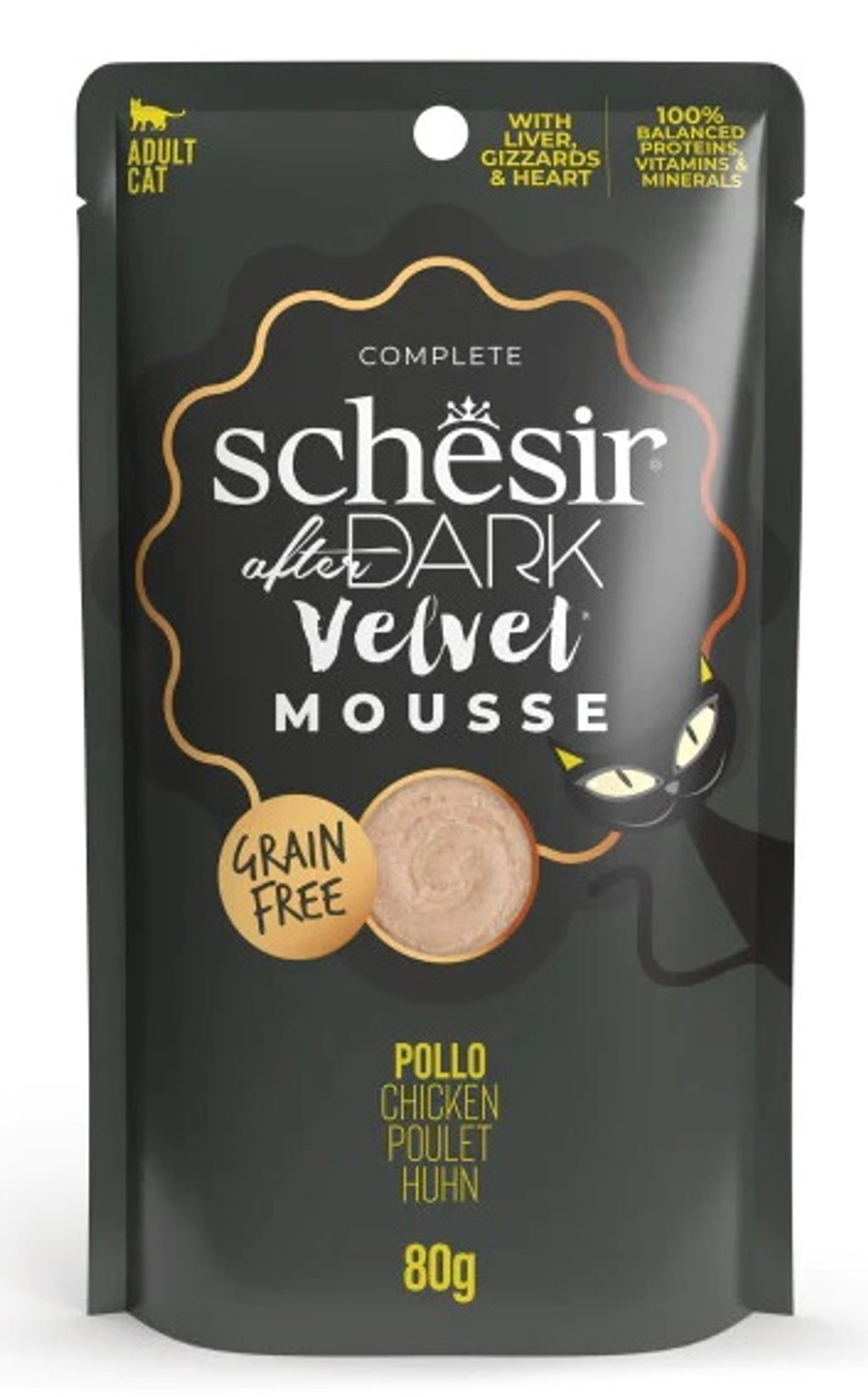 gato After Dark GF Velvet Mousse pollo 80gr Imagen principal del producto