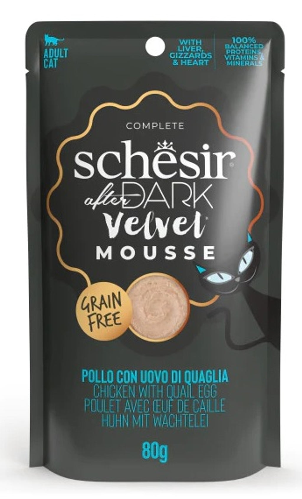 gato After Dark GF Velvet Mousse pollo y huevo cod Imagen principal del producto