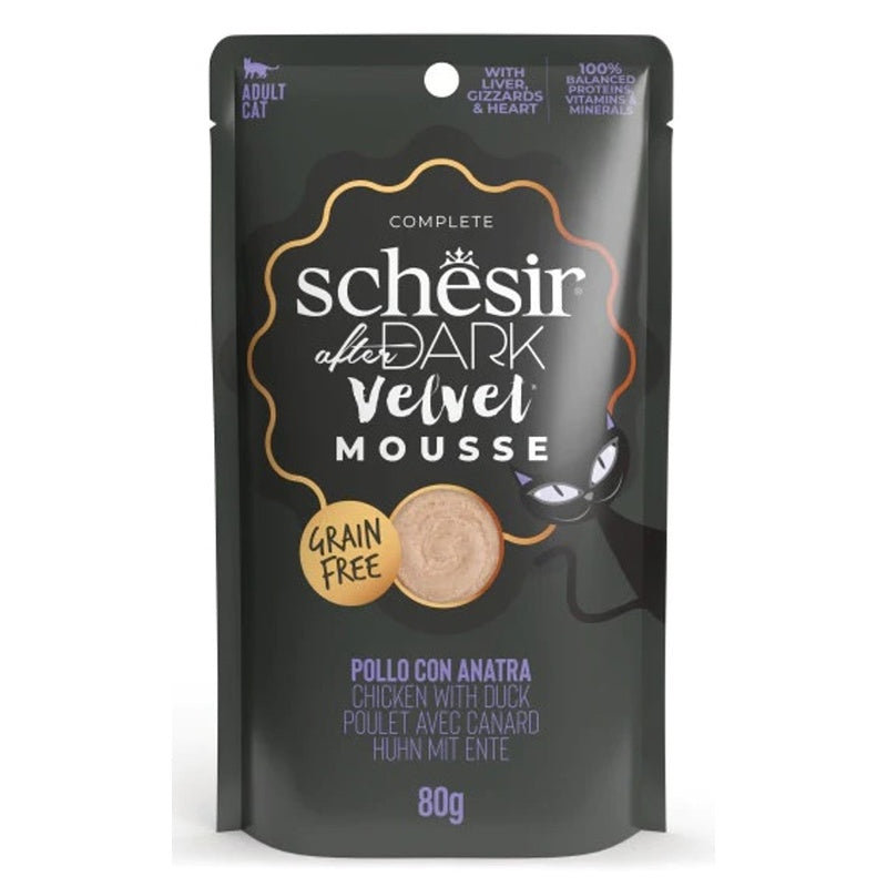gato After Dark GF Velvet Mousse pollo y pato 80gr