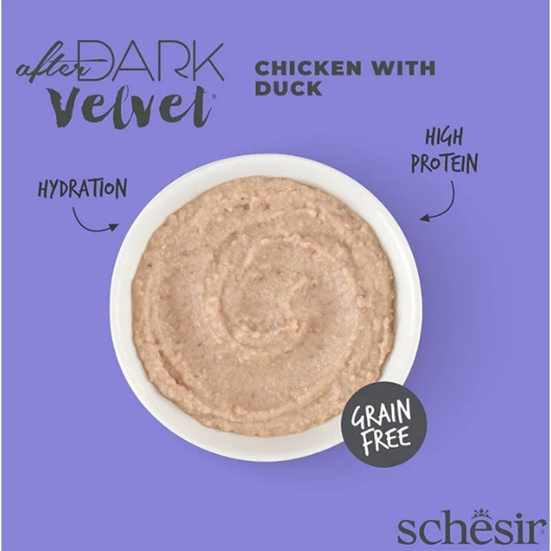 gato After Dark GF Velvet Mousse pollo y pato 80gr