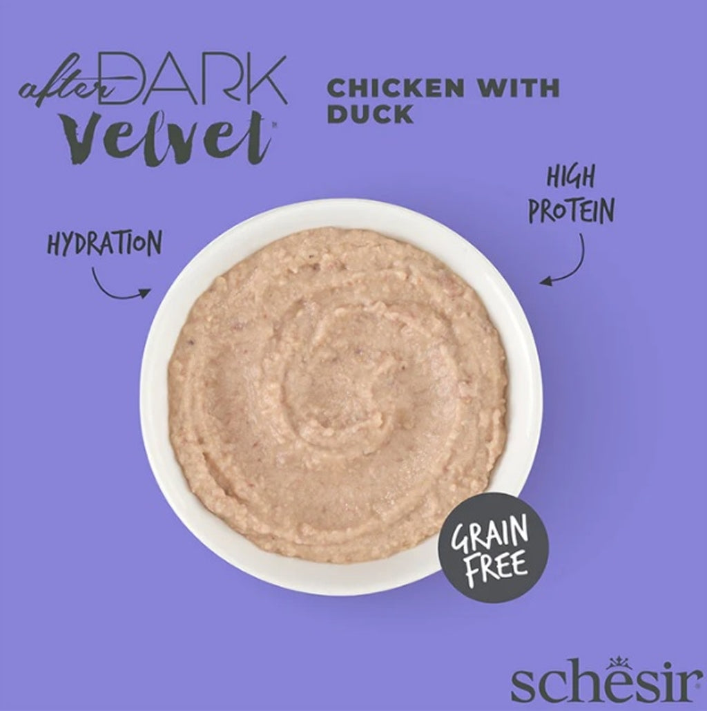 gato After Dark GF Velvet Mousse pollo y pato 80gr