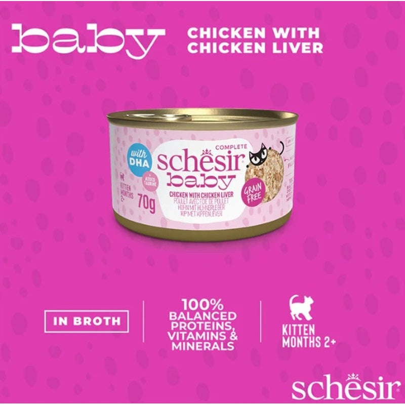 gat baby GF filets de pollestre amb fetge 70 g