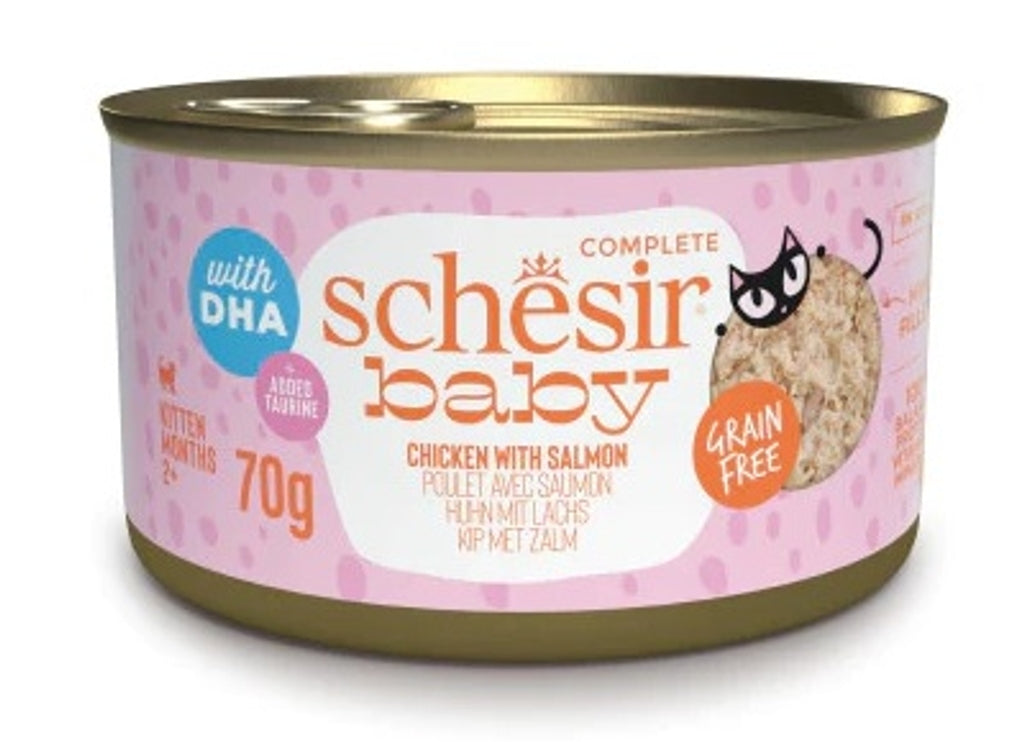 gato baby GF filetes de pollo con salmón lata de 7