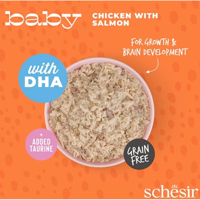 gato baby GF filetes de pollo con salmón lata de 7