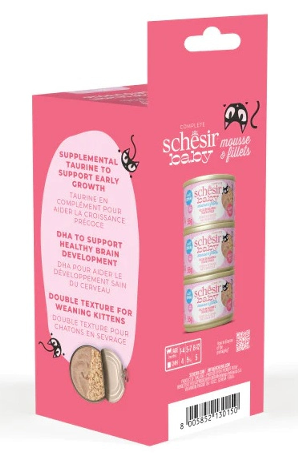 gato baby GF mousse filetes pollo salmón e hígado