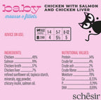 gato baby GF mousse filetes pollo salmón e hígado