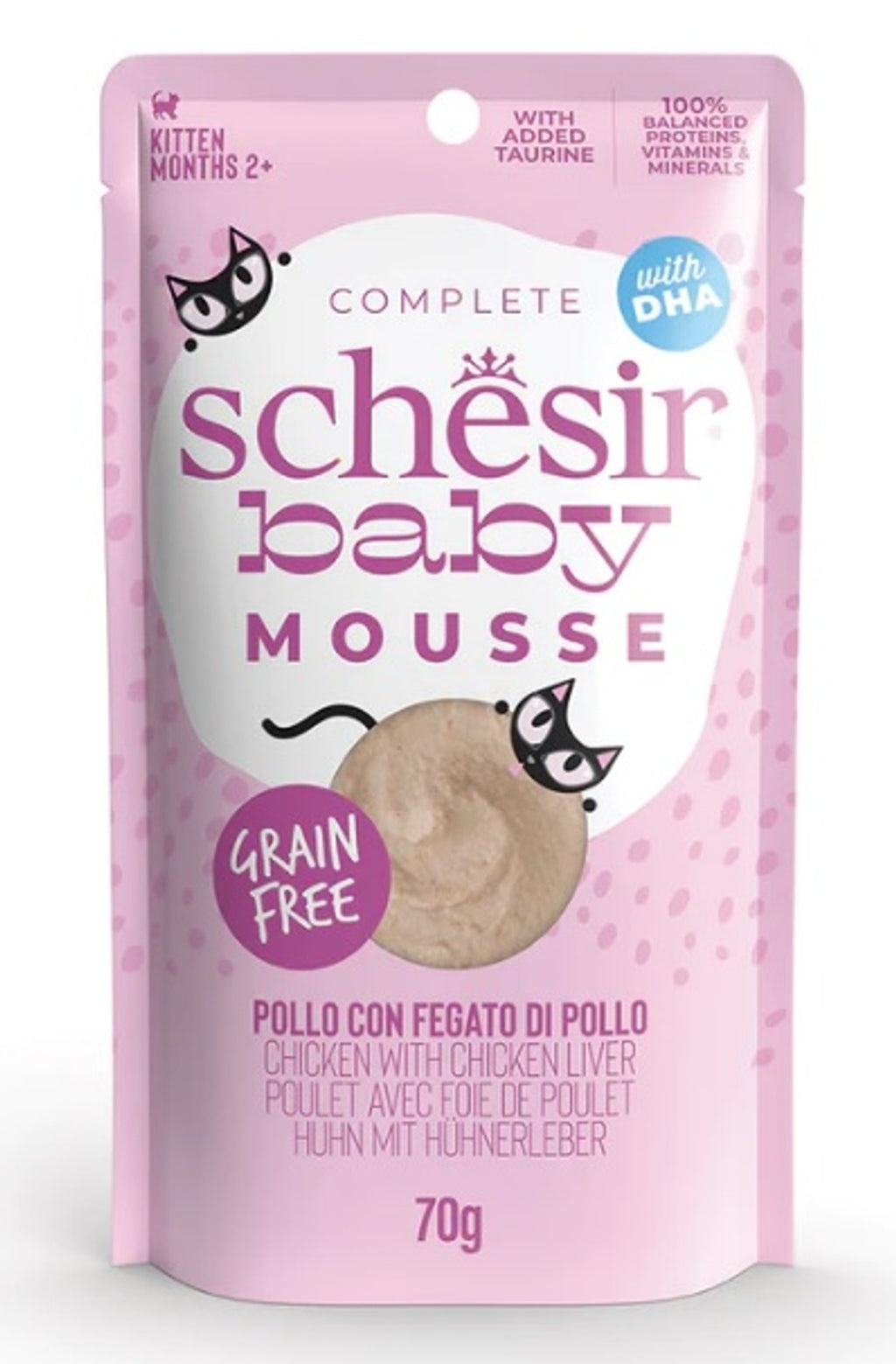 gato baby GF mousse de pollo con hígado 70gr Imagen principal del producto