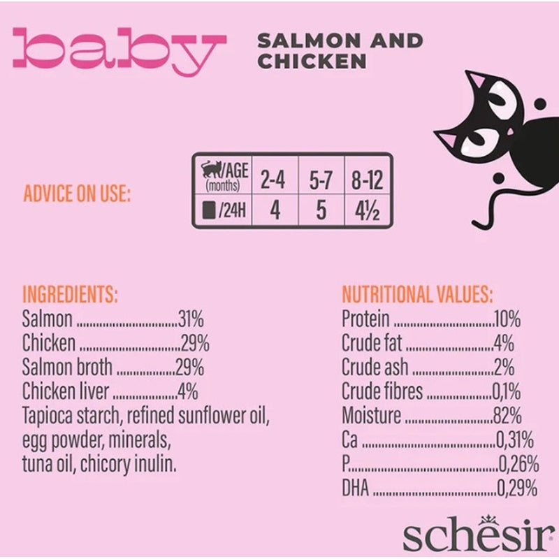 gat baby GF mouses de salmó amb pollestre 70 g