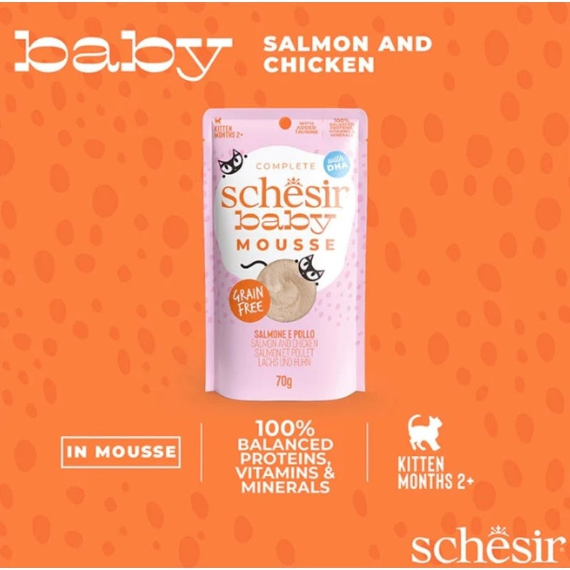 gat baby GF mouses de salmó amb pollestre 70 g