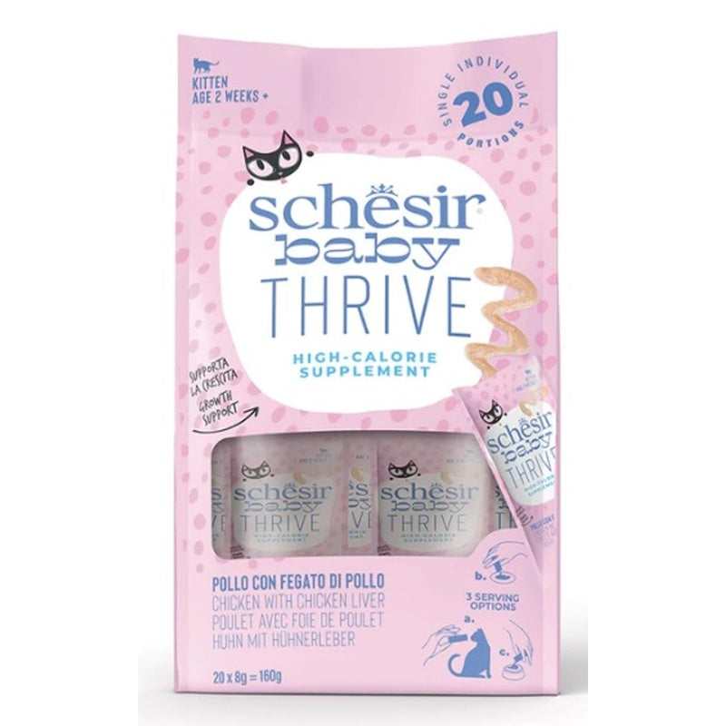 gato baby thrive pollo con hígado 20x8gr
