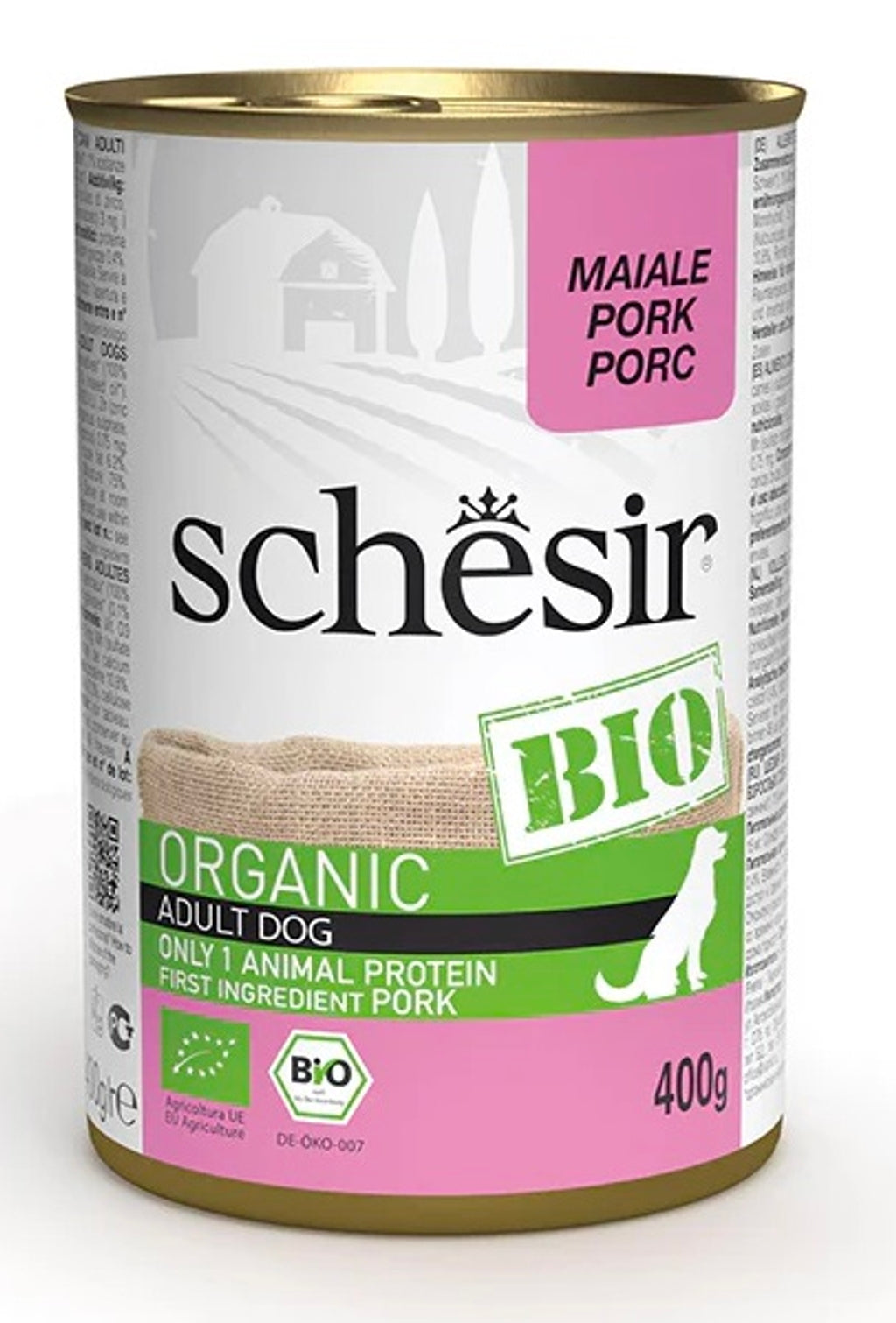 perro lata bio cerdo 400gr Imagen principal del producto