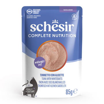 Schesir Complete Nutrition Mousse de Atún con Anchoveta 85 g