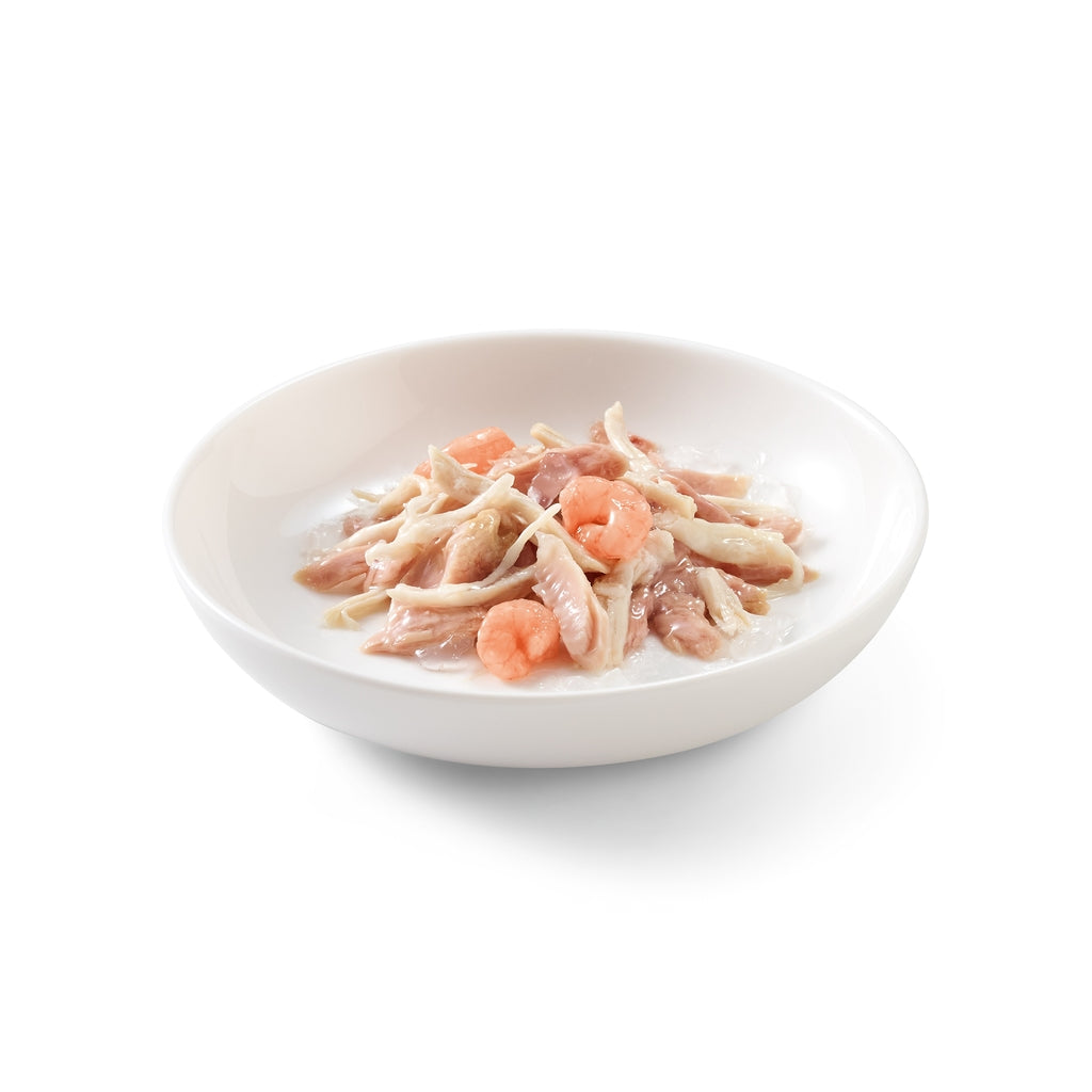 gat pouch tonyina i pollastre amb gambas 85 g