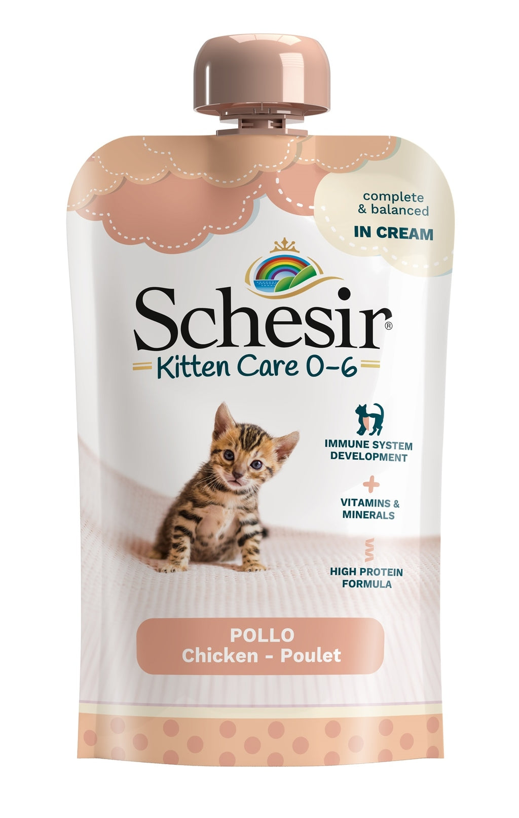 kitten crema pollo pouch 150gr Imagen principal del producto