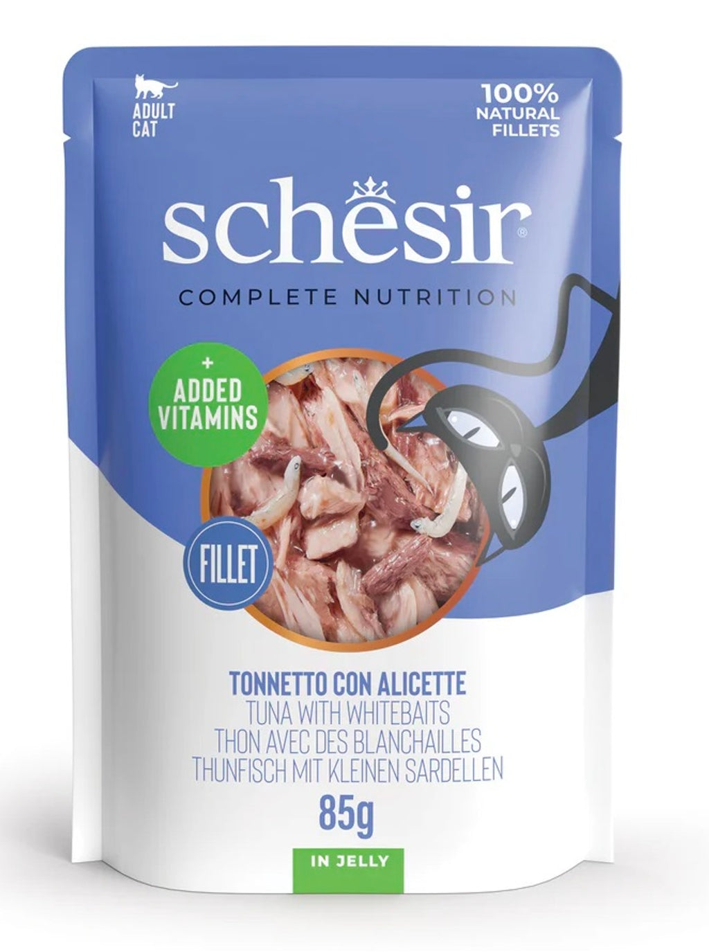 gato pouch atún y boquerones 85gr