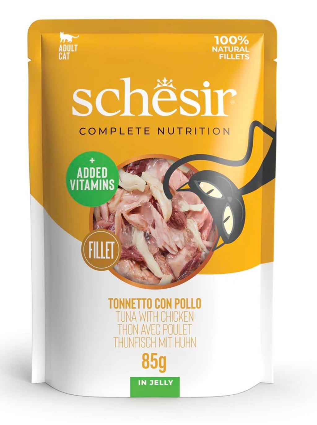 gat pouch tonyina i pollastre 85 g