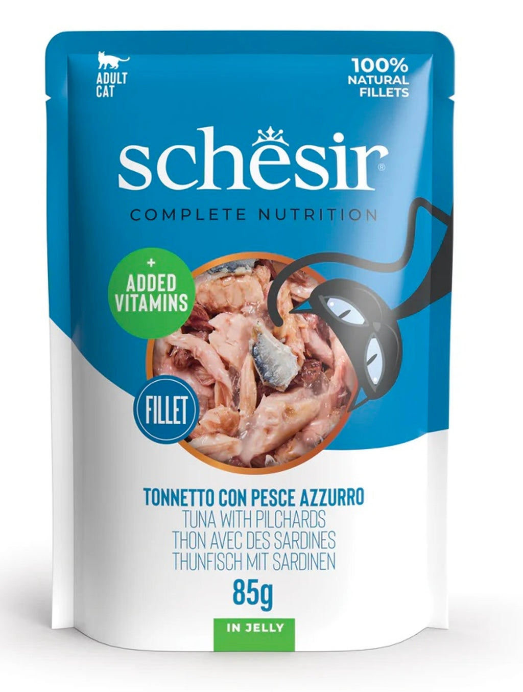 gato pouch atún y sardinas 85gr