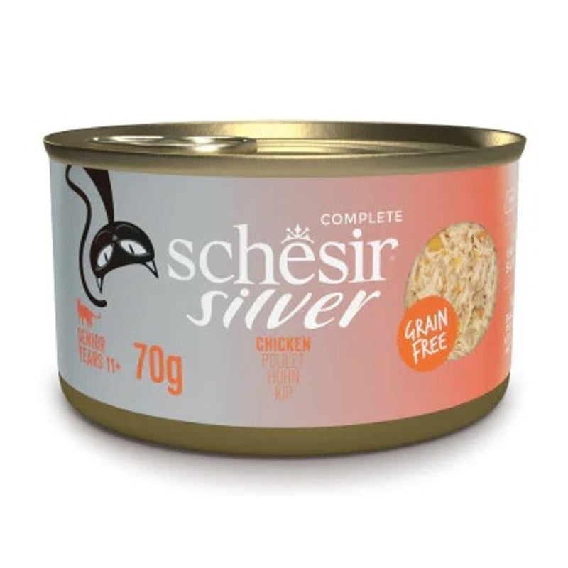 gato senior Silver GF filetes de pollo lata de 70g