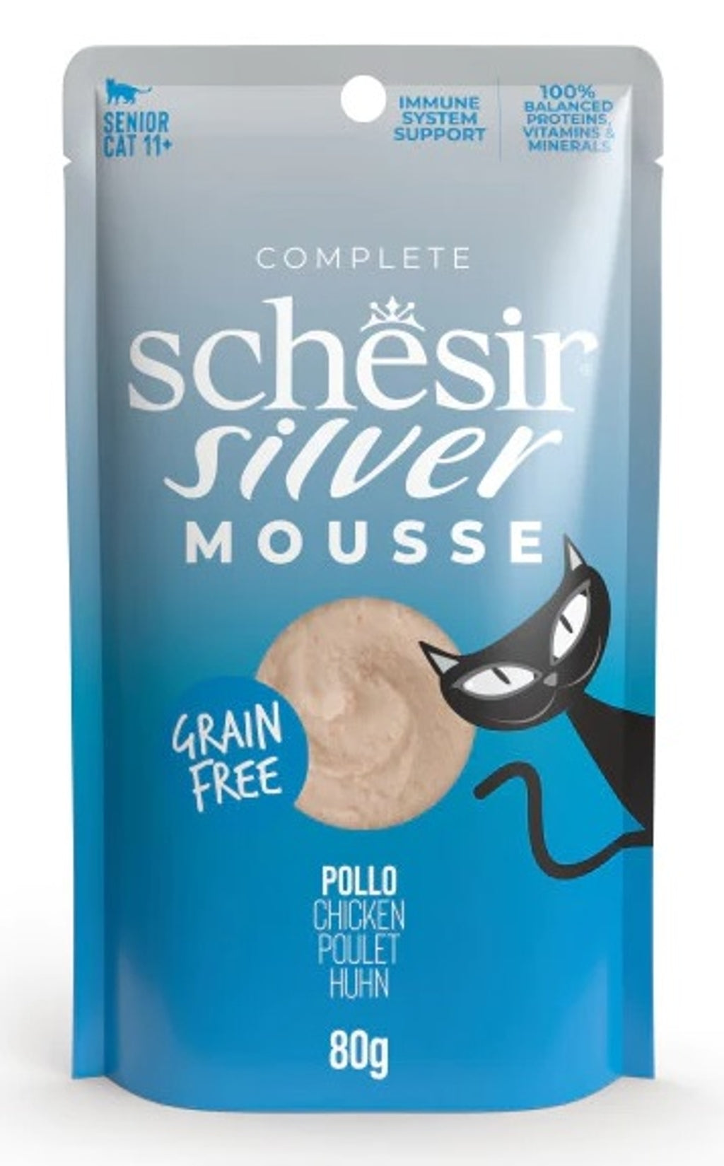 gato senior Silver GF mousse de pollo sobre de 80g