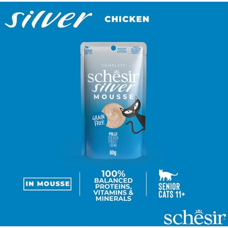 gato senior Silver GF mousse de pollo sobre de 80g