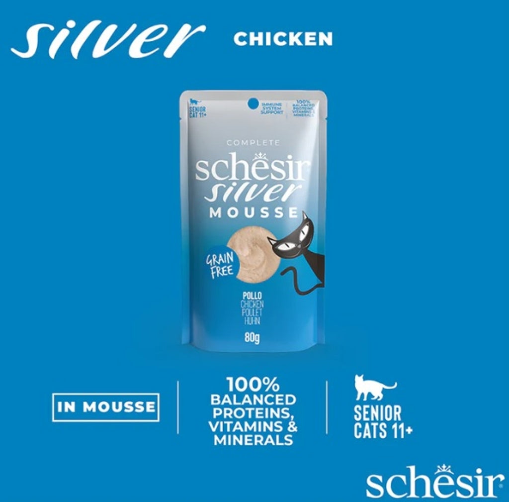 gato senior Silver GF mousse de pollo sobre de 80g