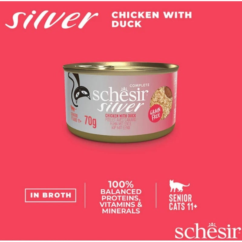 gato senior Silver GF mousse con filetes de pollo