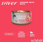 gato senior Silver GF mousse con filetes de pollo