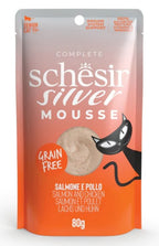 gato senior Silver GF mousse de salmón y pollo sob