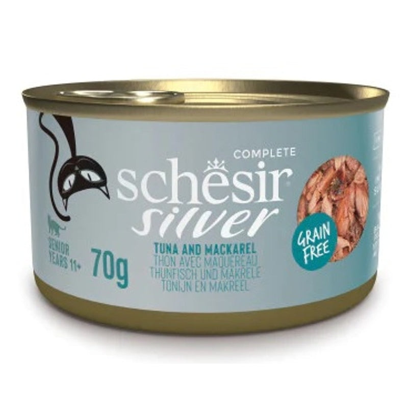 gat sènior Silver GF tonyina amb verat llauna de 70 g