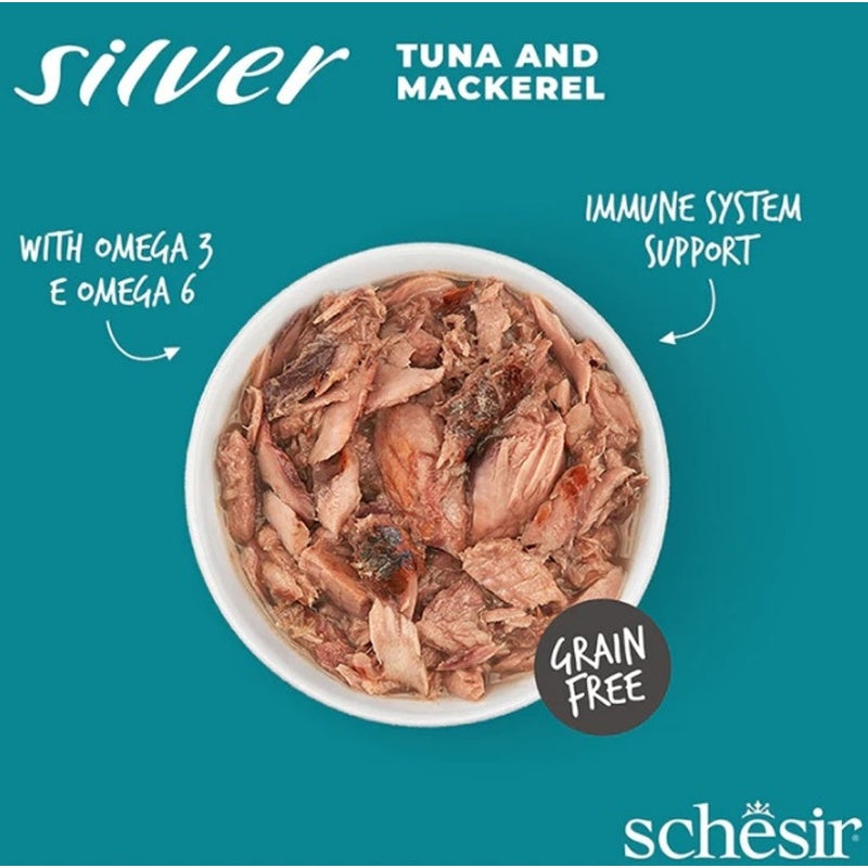 gat sènior Silver GF tonyina amb verat llauna de 70 g