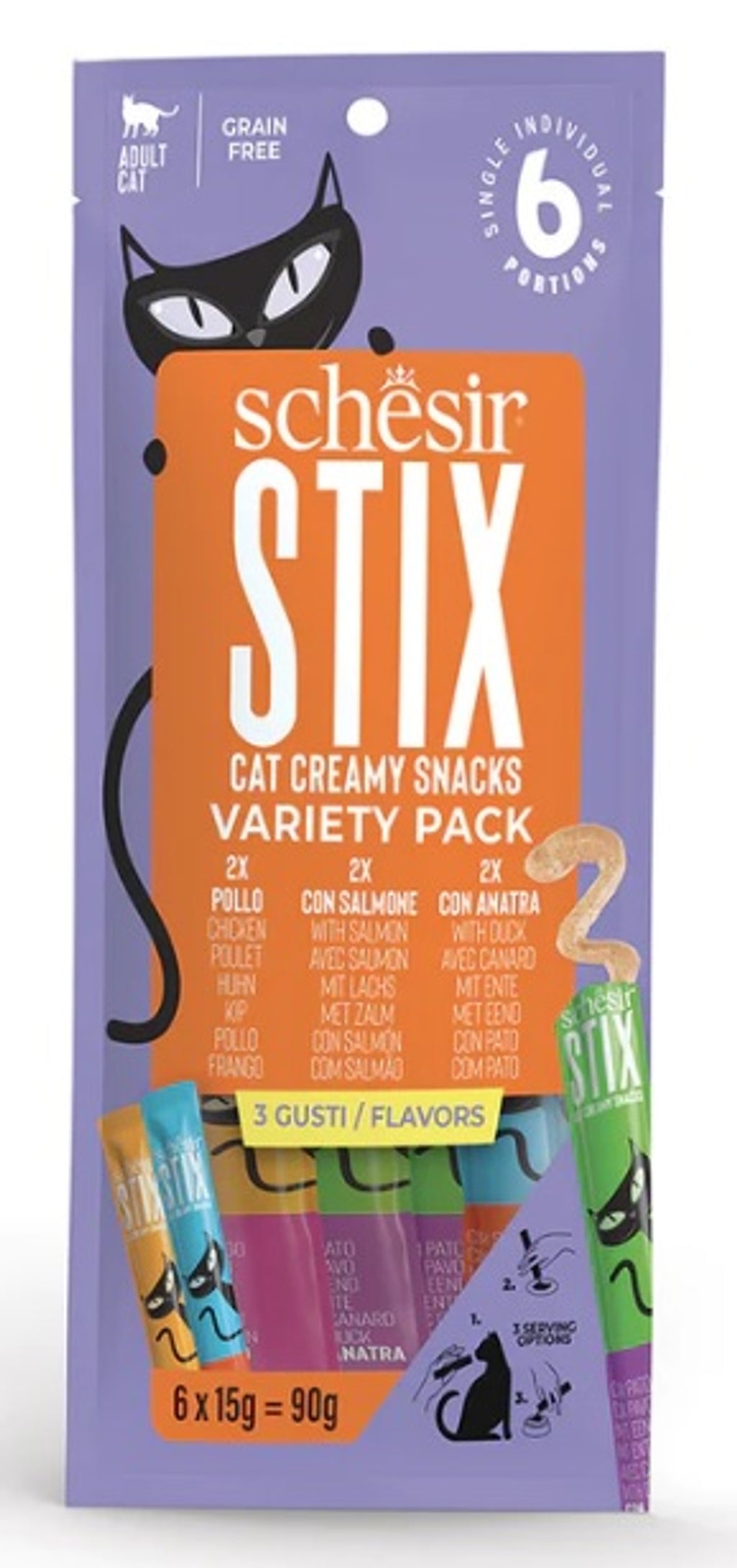 gat stix snacks grain free cremosos assortit varia Imatge principal del producte