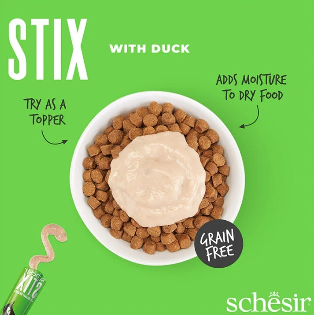 gato stix snacks grain free cremosos de pato 6x15g