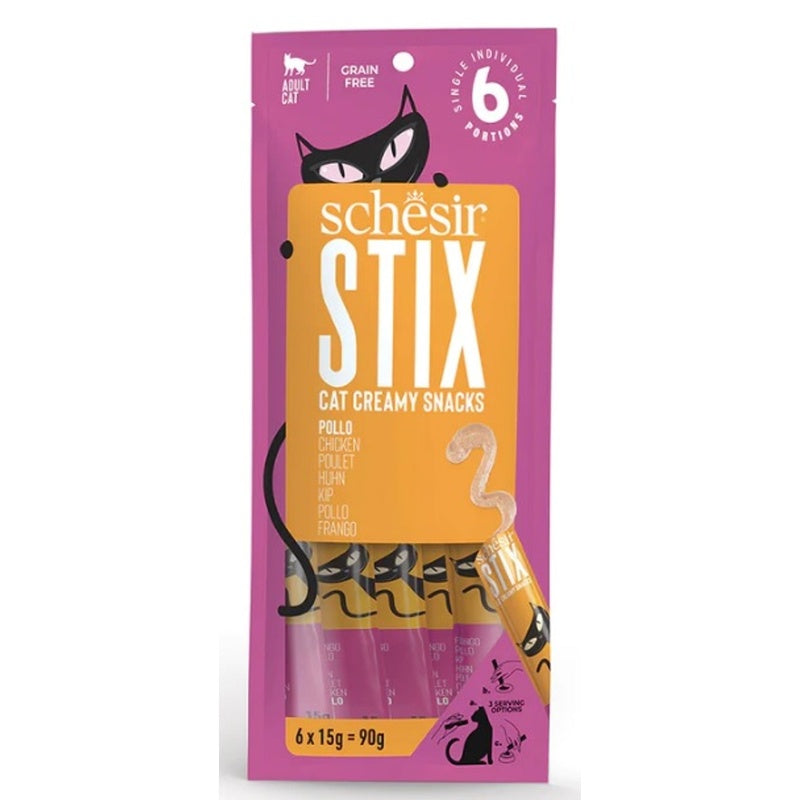 gato stix snacks grain free cremosos de pollo 6x15