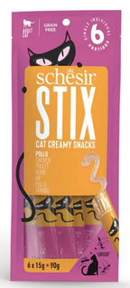 gat stix snacks grain free cremosos de pollastre 6x15