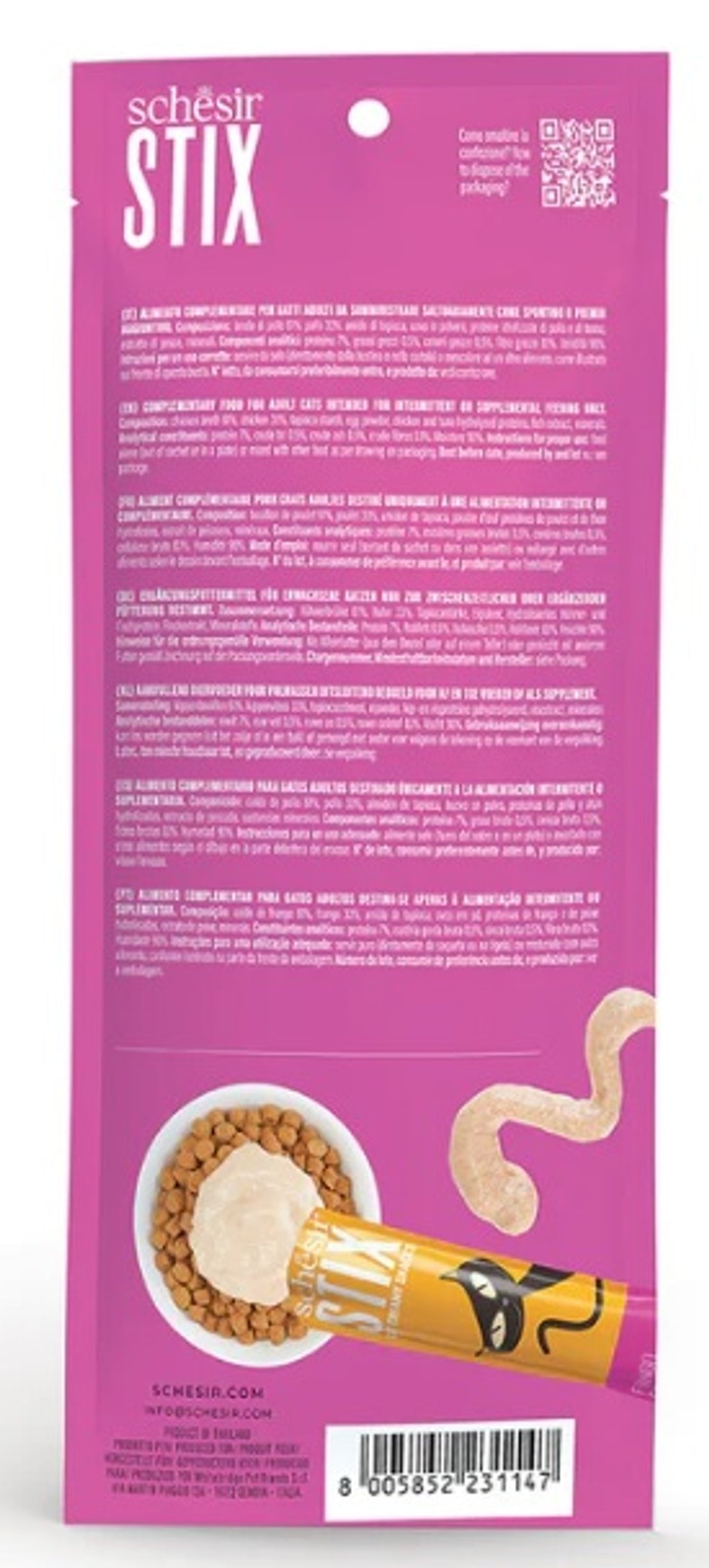 gat stix snacks grain free cremosos de pollastre 6x15
