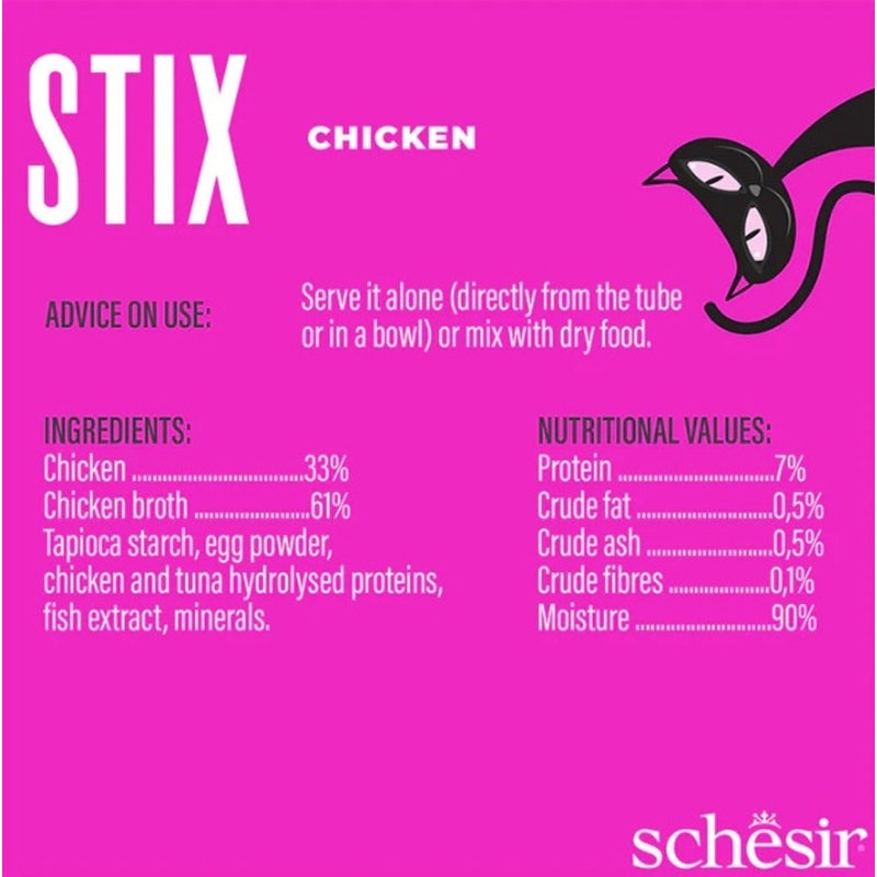 gato stix snacks grain free cremosos de pollo 6x15