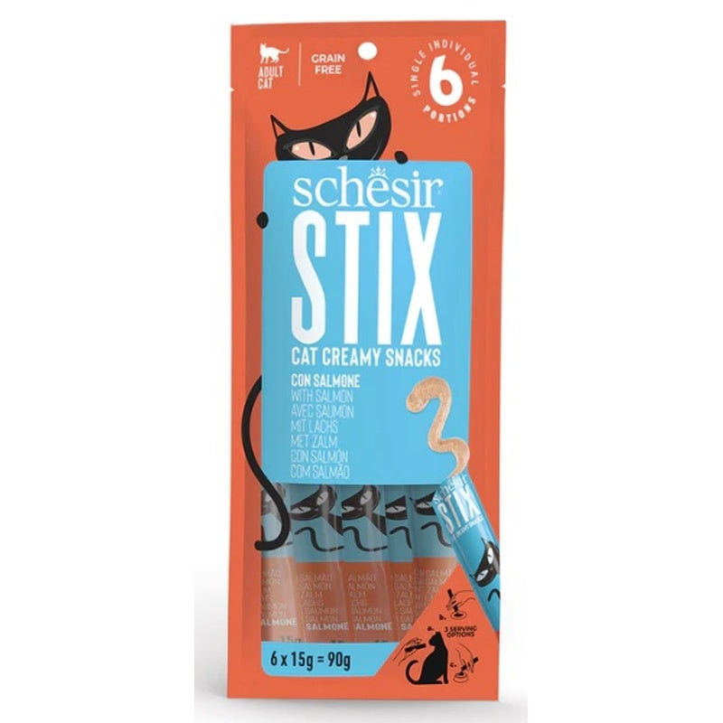 gato stix snacks grain free cremosos de salmón 6x1