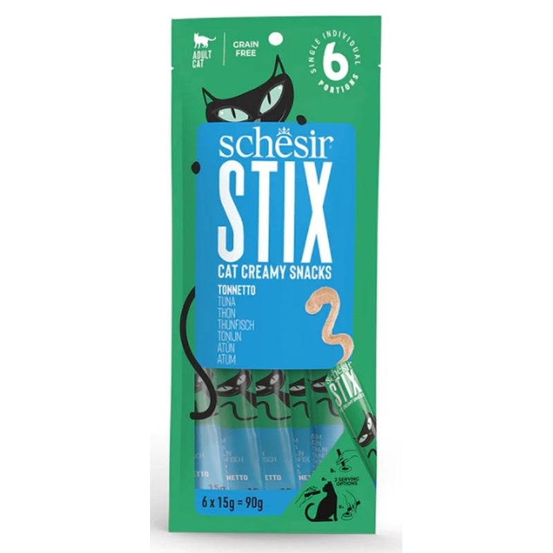 gato stix snacks grain free cremosos de atún 6x15g