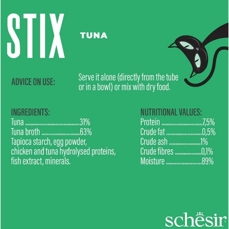 gato stix snacks grain free cremosos de atún 6x15g