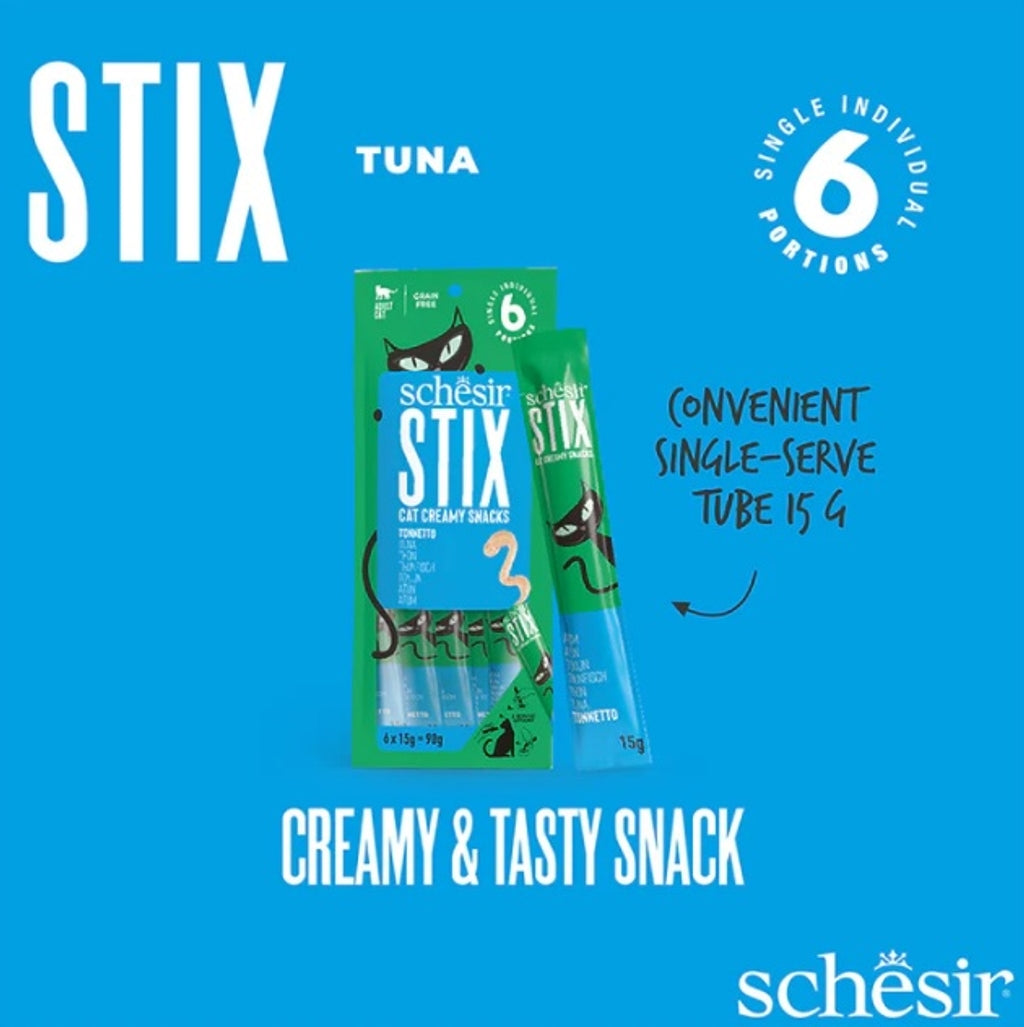 gato stix snacks grain free cremosos de atún 6x15g