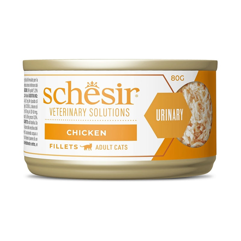Schesir Veterinary Solutions Urinary filetes de pollo, lata de 80 g