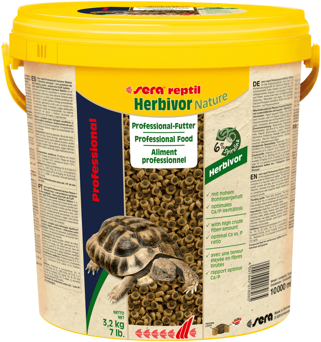 Rèptil professional herbivor nature 10 l - 3,2 kg