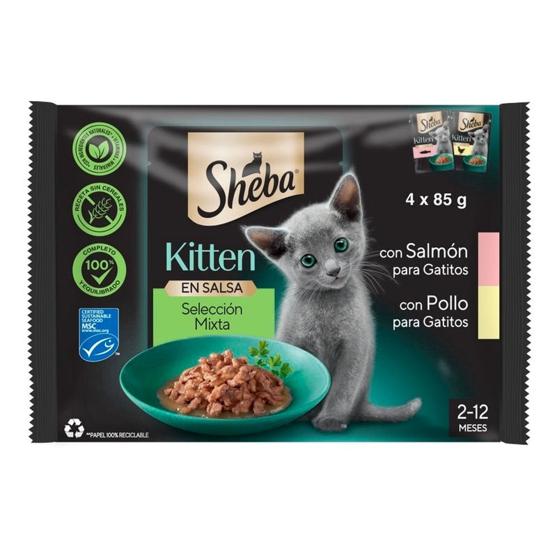 Kitten Selecció Mixta en salsa 4x85 g Imatge principal del producte
